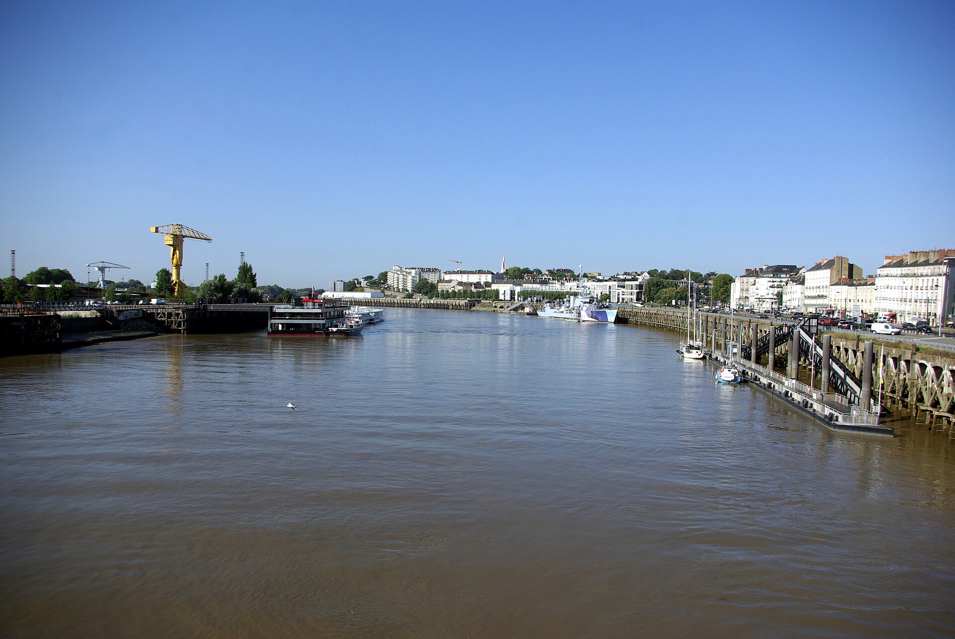 La Loire le long du quai de la Fosse, Nantes